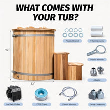 Outdoor Ice Bath Tub with WiFi Control, 1HP Ice Cold Plunge Therapy Chiller