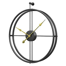 EHVYBDX Outdoor Garden Wall Clock 50 Cm Large Round Wrought Iron Garden Clock Giant Open Face RWaterproof Outdoor Clock Indoor Outdoor Decoration Mute Quartz Wall Clock Outside Clock