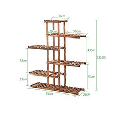 ZOCWJK Plant standFlower Stand Home Decor Solid Wood Flower Rack Living Room Balcony Multi-Tier Floor Flower Pot Rack Indoor,