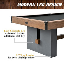 Barrington Billiards 7' Urban Drop Pocket Table Brown/Grey/Concrete
