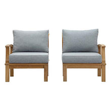 Ergode Marina Teak Wood Outdoor Patio Furniture Sofa Sectional Set | Ultimate Luxury | Durable Teak Construction | All-Weather Cushions | Modern Design