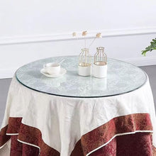 BIUBPW 40in Glass Dining Table Top Round Tempered Glass Top Transparent Kitchen Table Top Circle Coffee Table Replace Glass Panels(100cm-39in)