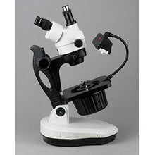 AmScope Trinocular Gemology Stereo Zoom Microscope Clear