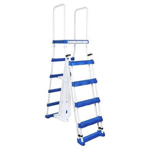 A-Frame Above Ground Pool Ladder w/Barrier for 48" to 52" Pool Height