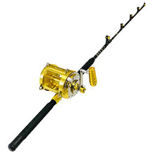 EAT MY TACKLE 80 Wide 2 Speed Fishing Reel with Blue/Black Tournament Edition Rod