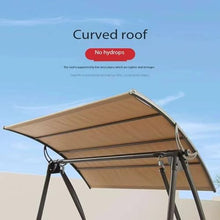 KJLYLPP Large Converting Canopy Porch Swing,2-Seat Outdoor Patio Swing Chair,Hammock Lounge Chair for Porch,Adjustable Canopy