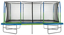 Upper Bounce Rectangle Trampoline with Enclosure Net Blue