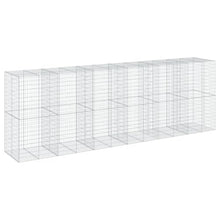 Coespram Large Galvanized Outdoor Gabion Basket Planter Box 39.4"x236.2"x78.7", 1800 kg Load Rustic Raised Garden Bed for Retaining Wall, Porch & Patio Flower Bed