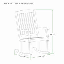Cambridge Casual Ashford Porch Rocking Chairs Set of 2, Solid Teak Wood Outdoor Rockers with Weathered Grey Finish, Durable Patio Seating for Porch, Deck, Garden, or Backyard Relaxation