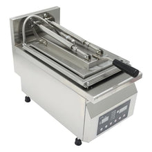 Banfluxion 3200W Commercial Electric Dumpling Fryer, 12.6" Automatic Potsticker Machine with Stainless Steel Pan & Intelligent Control for Restaurants, 220V (Hardwiring Required)