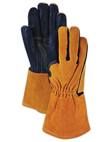 MAGID Welding Gloves Leather, 12 Pairs, Size 2XL, T8800