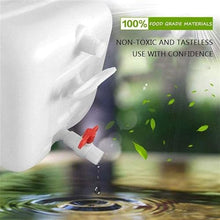 FIXARE Water Storage Tank Portable Horizontal Water Storage Container Rain Barrels to Collect Rainwater Tank Emergency Water Barrel Container with Tap (Color : White, Size : 300L)