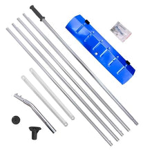 Custom Adjustable Retractable Snow Brush Long Handle Portable Top Rake with 2 Wheels