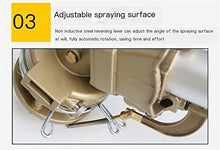 GUSTYT Large Spray Gun Irrigation Sprinkler Yellow Electroplating Silver