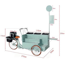 TT-YEL Heavy Duty Iron Commercial Float with Multi-Layer Irregular Display Rack, Adjustable Parasol, Multi-Functional Mobile Three-Wheel Service Vehicle, Outdoor Market Stall Scooter,Green