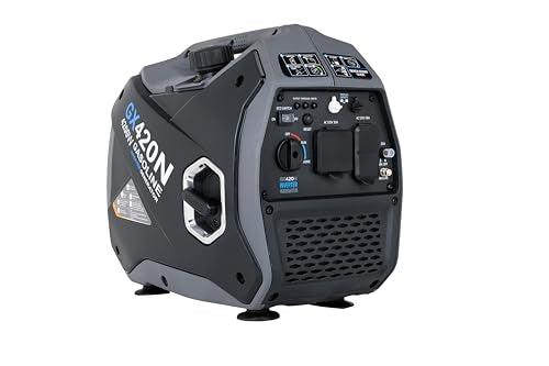 Pulsar 4,200W Portable Gas-Powered Quiet Inverter Generator for Home Emergency Backup, Parallel Capability, RV Ready, Long Run Time, GX420N