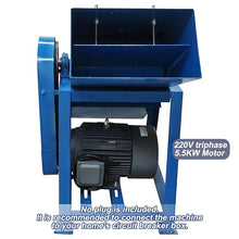 TECHTONGDA Frozen Meat Crusher for Fish Pond Aquaculture 220V Blue