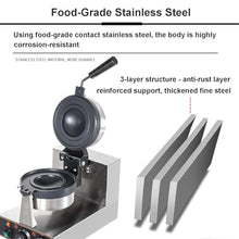 Commercial Hamburger Press Makers, Electric Hamburger Press Maker with Time Range 0-5 Minutes, Stainless Steel Ice Burger Maker for Snack Bar, Mobile Stall (With Gloves)