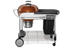 Weber Performer Deluxe Charcoal Grill 22-Inch Touch-N-Go Gas Ignition System Copper