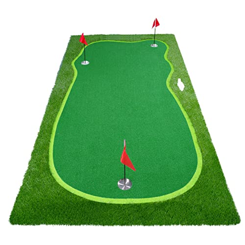 BOBURN Golf Putting Green Mat 5x10FT Green