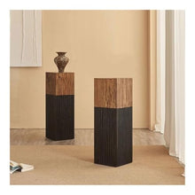 WOAITIANTIAN Vase Stand Floor Standing Corner Wooden Pier Decorative Base, Indoor Living Room Wood Flower Stand(Large)