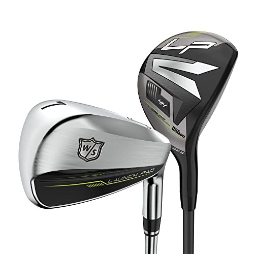 Wilson Staff Launch Pad 2 Men's Graphite Golf Club Combo - Right Hand, Senior, 4h, 5h, 6-PW Silver/Black