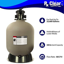 Rx Clear Radiant Sand Filter | 24 Inch Tank | 6-Position Valve