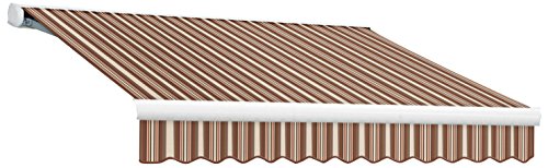 Awntech Retractable Awning Right Motor 18'W x 10'D x 10" H Brown/Terra