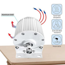 HENGJINGTR 220v, 10000W 12V 24V 48V Permanent Magnet Generator,60HZ 600RPM Free Energy Alternator for Power Generation System and Wind Turbine(with Base)