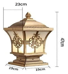 ALDEPO Courtyard Light Outdoor Pillar Lamp Garden Courtyard Fence Column Step Corridor Street Garden Fence Parking Lot Coffee Lighting (Color : Animal Horse)
