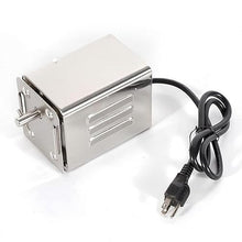 XQZMZSCP BBQ Electric Rotisserie Kit, 15W Large Automatic Rotisserie Spit Grill Stainless Steel BBQ Barbecue Operated Roaster Pig Meat with Electric Motor (Silver 115 * 75cm)