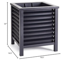 None Black Iron Planter Black