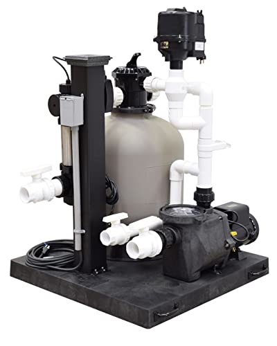 EasyPro Pond Products SMF3600 Skid Mount Pond Filtration System with UV Clarifier for Ponds up to 3600 Gallons