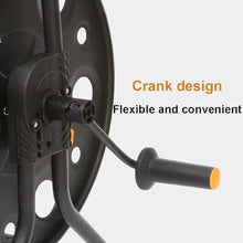 KomNWF LXXW Hose Reel Cart Portable Hose Reel Cart, Metal Hose Holder, Hose Organiser, Portable for Garden Hoses(with 100m Hose)
