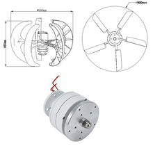 AISINILALAO 20000W Portable Vertical Wind Power Turbine Generator Kit Small Windmill 5 Blades 12/24/48V Wind Turbine Generator Kit with Wind-Solar Hybrid Controller Household,24v
