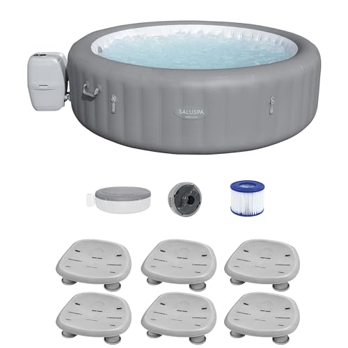 Bestway SaluSpa Grenada AirJet Inflatable Hot Tub Gray