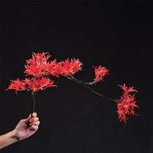 HCZKIUJ Bonsai Entrance Simulation Red Maple Leaf with Decorative Ornament Home Living Room Plant