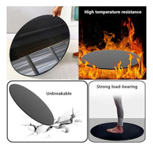 GPNVNHWQL Round Tempered Glass Table Top, 18-40inch, Black Glass Table Top, For Coffee Table, side Table, Dining Table, Countertop Protect(40"(100cm))