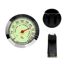 HBJWOV Automobile Air Vent Clip Mini Car Styling Luminous Thermometer Hygrometer Ornaments Interior Accessories Decoration