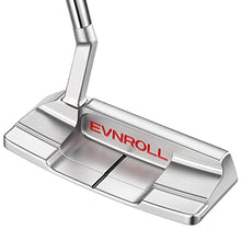 Evnroll 2023 EV2 MidBlade Putter RH Short Slant 35 TourTac Silver, White
