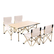 Outdoor Table and Chair Set Folding Picnic Portable Camping Aluminum Alloy