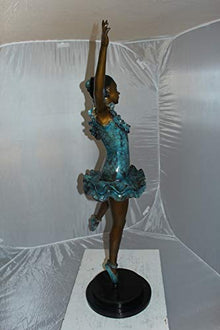 NIFAO Ballerina, Elegant Dance Medium Bronze Statue, 34" L x 15" W x 46" H