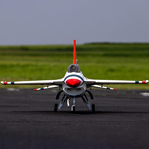 E-flite F-16 Thunderbirds 80mm EDF RC Airplane BNF White