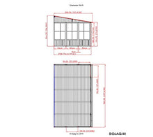 Sojag Outdoor 10' x 16' Charleston Solarium Wall-Mounted Sunroom with Mosquito Nets