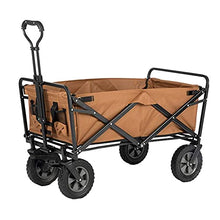 Outdoor Folding Utility Wagon 4 Wheeled Folding Camping Cart, Utility Garden Trolley, Portable Outdoor Handcart with Brake, for Beach Picnic, Load-Bearing 100KG / 220lbs (Style 2)