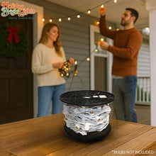 Holiday Bright Lights 330ft White SPT-2 Cord E26 Sockets No Drop 24" Spacing Indoor/Outdoor Patio Lighting
