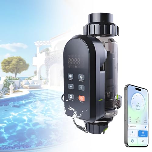Ofyphth Salt Chlorine Generator, Smart Saltwater Pool Chlorinator System, Built-in Wi-Fi & App Remote Control, for Swimming Pool, Spa Pool. LC200A