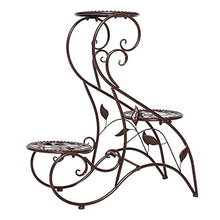 Metal Plant Stand, Indoor Flower Pot , Living Room And Balcony(Black)