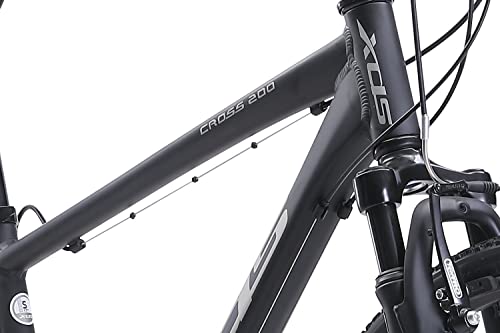 XDS Cross200 21 Speed Hybrid Bike Commuter City Bike 700C Matte Black