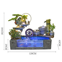 GLigeT Outdoor Water Fountain Chinese Water Fountain, Circulating Water Courtyard Rockery Decoration, Balcony Garden Fish Pond Landscaping Outdoor Fountain (Color : B)